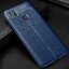 Чехол-накладка Litchi Grain для Xiaomi Redmi 10A (темно-синий)