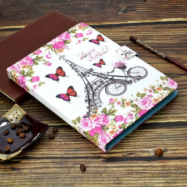 Универсальный чехол Coloured Drawing для планшета 10 дюймов (Eiffel Tower)