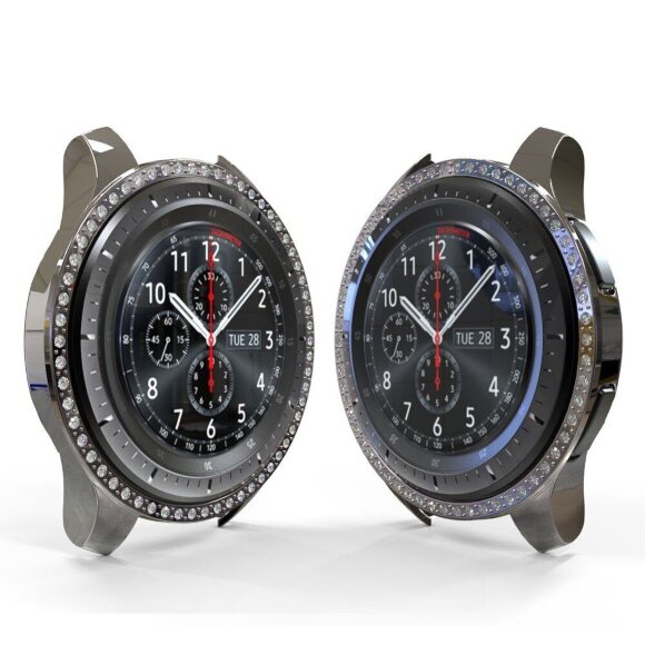 Декоративный бампер для Samsung Galaxy Watch 46мм (серый) Декоративный бампер для Samsung Galaxy Watch 46мм (серый)