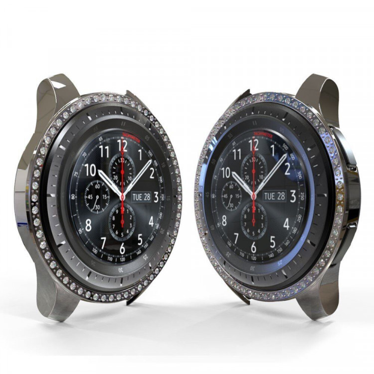 Декоративный бампер для Samsung Galaxy Watch 46мм (серый)