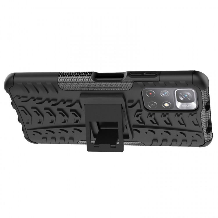 Чехол Hybrid Armor для Xiaomi Poco M4 Pro 5G (черный)