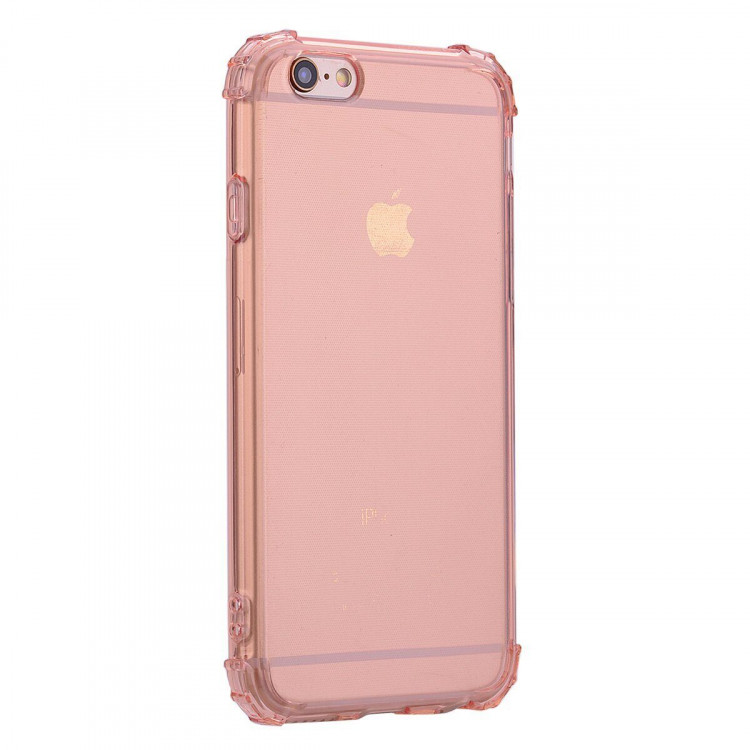 Силиконовый чехол с усиленными бортиками для iPhone 6s / iPhone 6 (розовый)