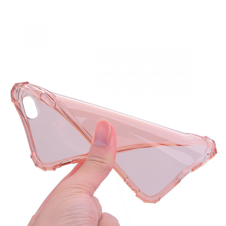 Силиконовый чехол с усиленными бортиками для iPhone 6s / iPhone 6 (розовый)