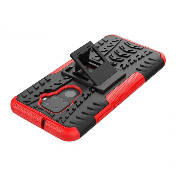Чехол Hybrid Armor для Huawei Nova 5i Pro / Mate 30 Lite (черный + красный) Чехол Hybrid Armor для Huawei Nova 5i Pro / Mate 30 Lite (черный + красный)
