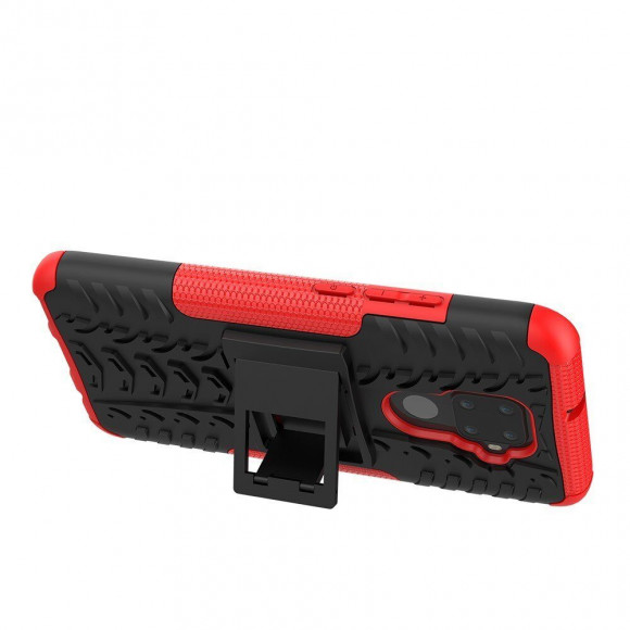 Чехол Hybrid Armor для Huawei Nova 5i Pro / Mate 30 Lite (черный + красный) Чехол Hybrid Armor для Huawei Nova 5i Pro / Mate 30 Lite (черный + красный)