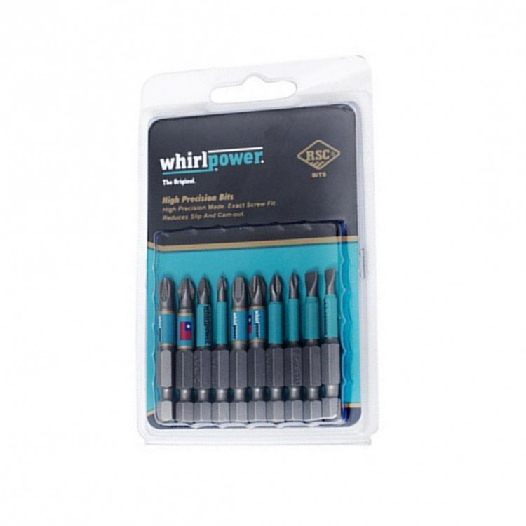 Набор насадок WhirlPower 10 шт. PH/PZ/SL- 50мм