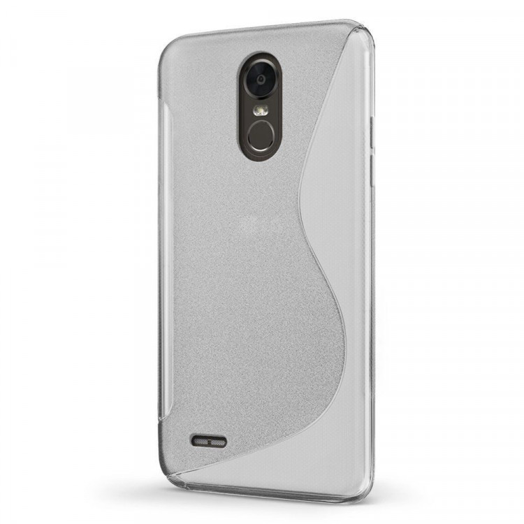 Нескользящий чехол для LG Stylus 3 M400DY (прозрачный)