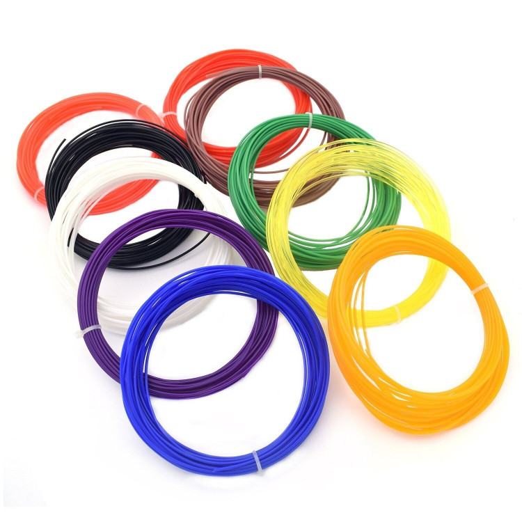 Набор ABS пластика для 3D ручки (10 цветов)