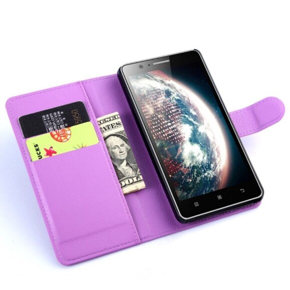 Чехол с визитницей для Lenovo A536 (фиолетовый)