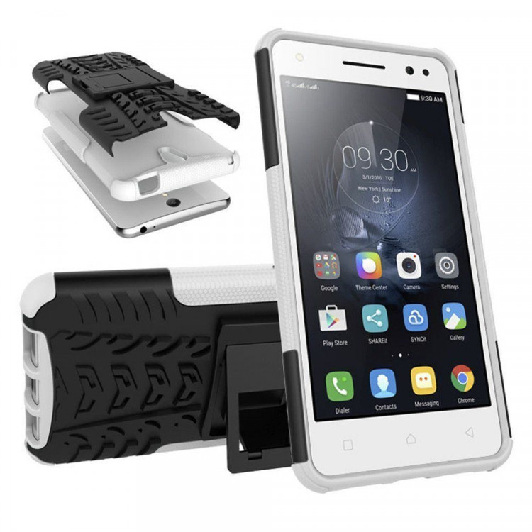 Чехол Hybrid Armor для Lenovo Vibe S1 (черный + белый)
