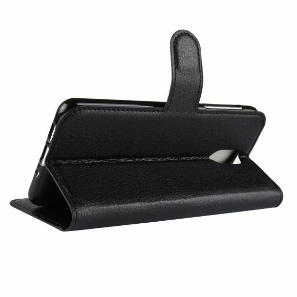 Чехол с визитницей для Nokia 3.1 (черный) Чехол с визитницей для Nokia 3.1 (черный)