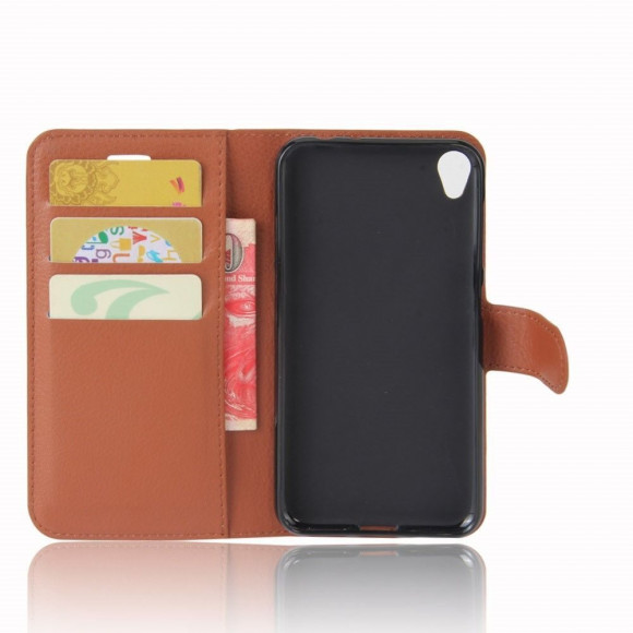 Чехол с визитницей для ASUS ZenFone Live ZB501KL (коричневый)