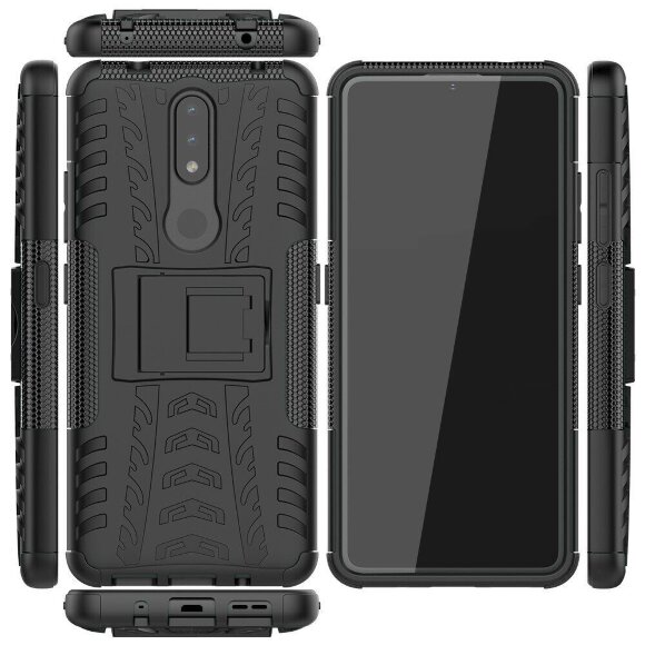 Чехол Hybrid Armor для Nokia 2.4 (черный) Чехол Hybrid Armor для Nokia 2.4 (черный)