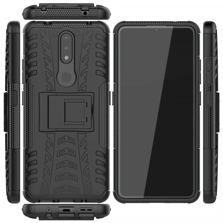 Чехол Hybrid Armor для Nokia 2.4 (черный)