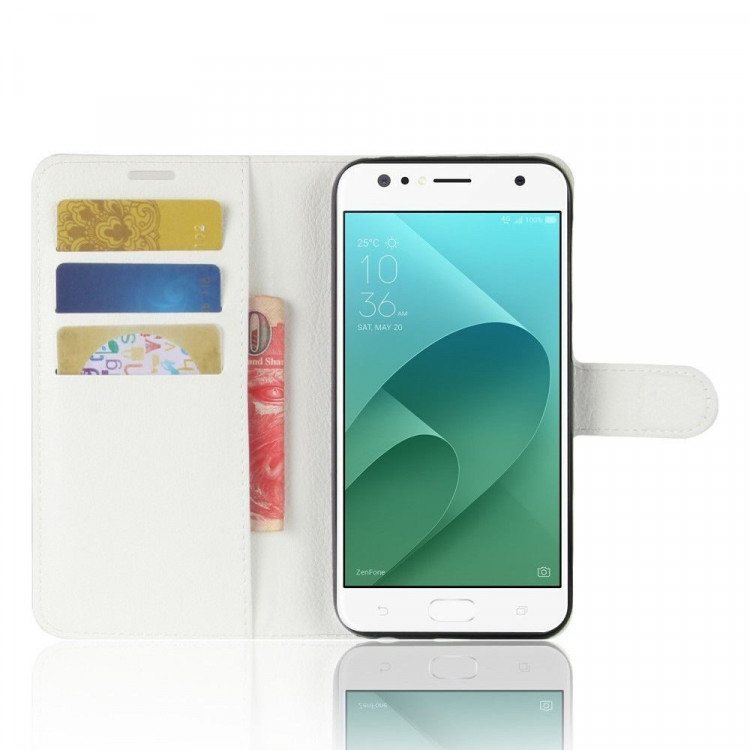 Чехол с визитницей для ASUS ZenFone 4 Selfie ZD553KL (белый)