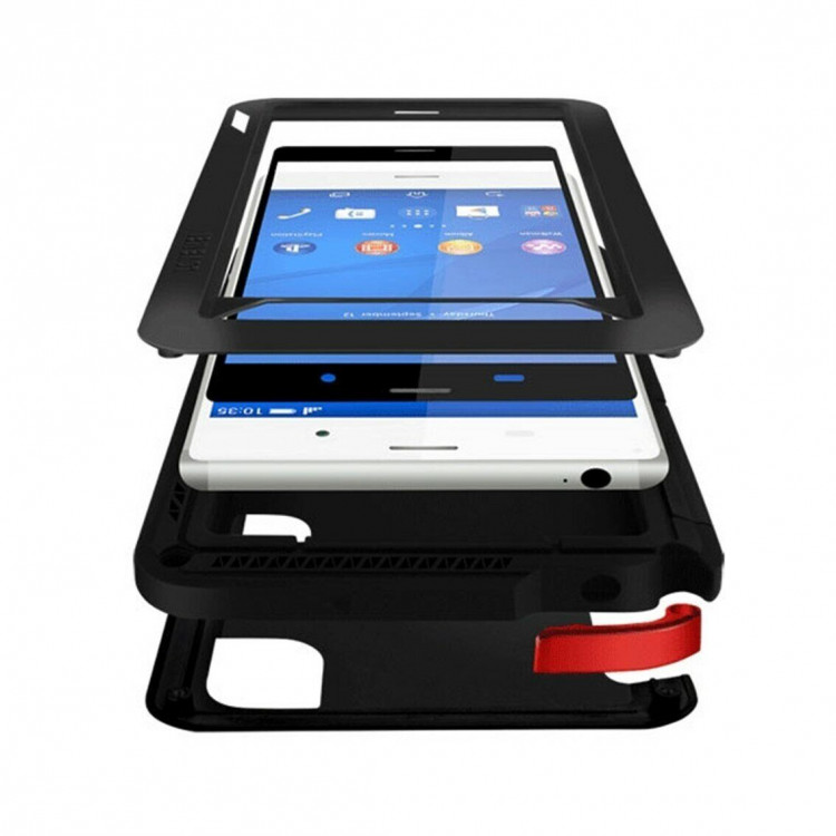 Гибридный чехол LOVE MEI для Sony Xperia Z3 (белый)