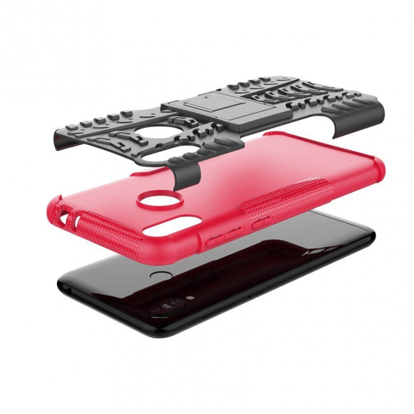 Чехол Hybrid Armor для ASUS Zenfone Max (M2) ZB633KL (черный + розовый) Чехол Hybrid Armor для ASUS Zenfone Max (M2) ZB633KL (черный + розовый)