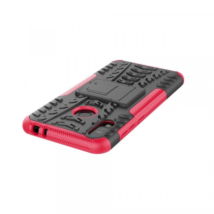 Чехол Hybrid Armor для ASUS Zenfone Max (M2) ZB633KL (черный + розовый)