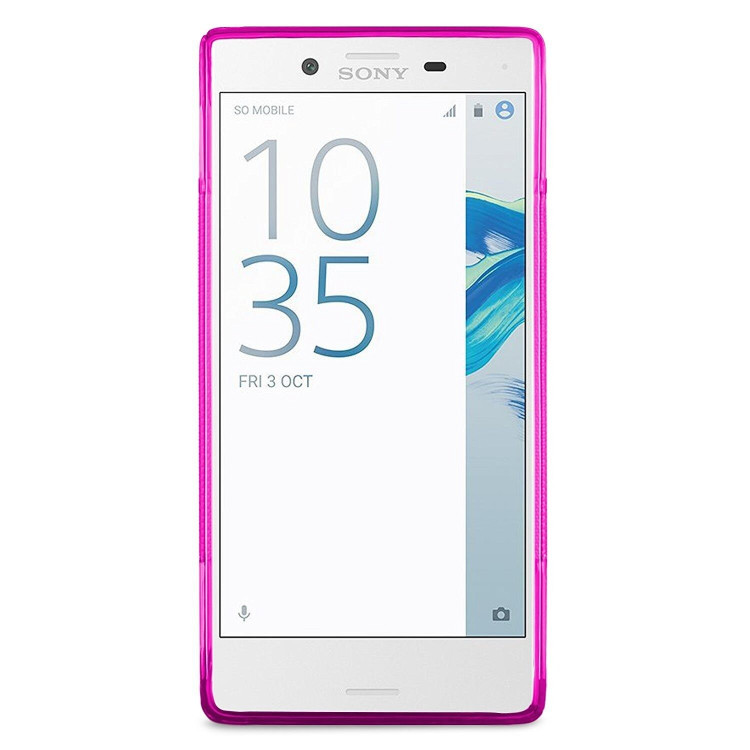 Нескользящий чехол для Sony Xperia X Compact (малиновый)
