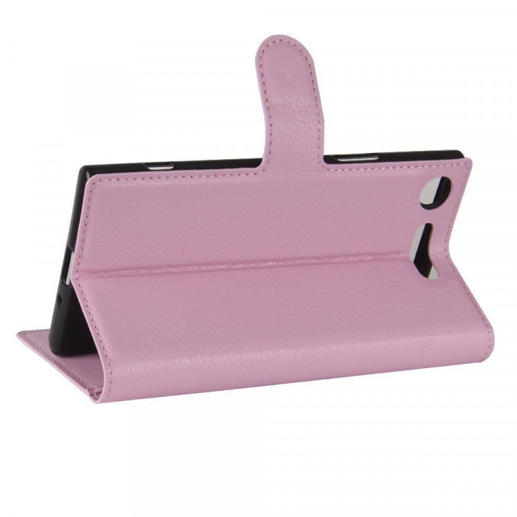 Чехол с визитницей для Sony Xperia XZ1 (розовый)