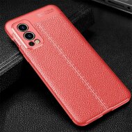 Чехол-накладка Litchi Grain для OnePlus Nord 2 5G (красный)