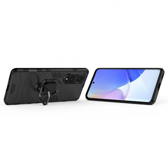 Чехол Armor Ring Holder для HUAWEI Nova 9 (черный) Чехол Armor Ring Holder для HUAWEI Nova 9 (черный)