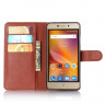 Чехол с визитницей для ZTE Blade X3 (коричневый)