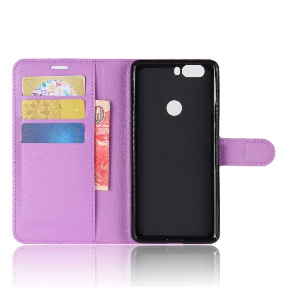 Чехол с визитницей для ZTE Nubia Z17 (фиолетовый) Чехол с визитницей для ZTE Nubia Z17 (фиолетовый)