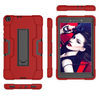 Гибридный TPU чехол для Samsung Galaxy Tab A 8.0 (2019) T290 / T295 (красный + черный)