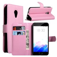 Чехол с визитницей для Meizu M3 / M3s (розовый) Чехол с визитницей для Meizu M3 / M3s (розовый)
