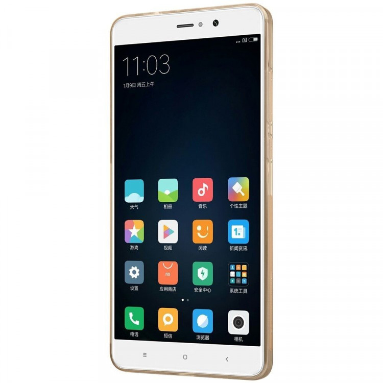 Силиконовый TPU чехол NILLKIN для Xiaomi Mi5S Plus (золотой)