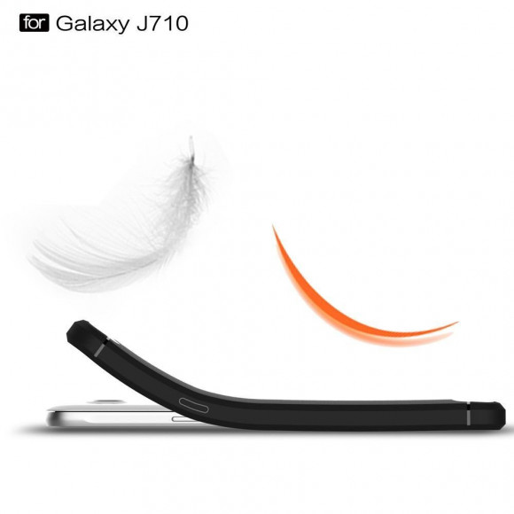 Чехол-накладка Carbon Fibre для Samsung Galaxy J7 (2016) SM-J710F (черный) Чехол-накладка Carbon Fibre для Samsung Galaxy J7 (2016) SM-J710F (черный)