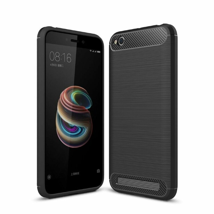 Чехол-накладка Carbon Fibre для Xiaomi Redmi 5A (черный)
