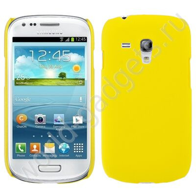 Пластиковый чехол для Samsung Galaxy S3 mini / i8190 (желтый)