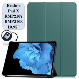 Планшетный чехол для Realme Pad X RMP2107, RMP2108 (темно-зеленый)