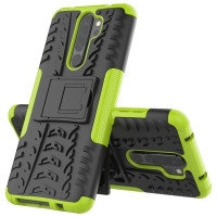 Чехол Hybrid Armor для Xiaomi Redmi Note 8 Pro (черный + зеленый)