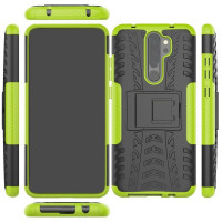 Чехол Hybrid Armor для Xiaomi Redmi Note 8 Pro (черный + зеленый)
