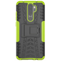 Чехол Hybrid Armor для Xiaomi Redmi Note 8 Pro (черный + зеленый)