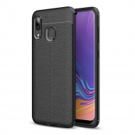 Чехол-накладка Litchi Grain для Samsung Galaxy A30 / Galaxy A20 (черный) Чехол-накладка Litchi Grain для Samsung Galaxy A30 / Galaxy A20 (черный)