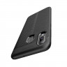 Чехол-накладка Litchi Grain для Samsung Galaxy A30 / Galaxy A20 (черный)