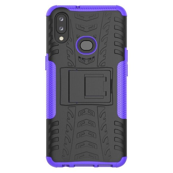 Чехол Hybrid Armor для Samsung Galaxy A10s (черный + фиолетовый)