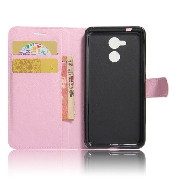 Чехол с визитницей для Huawei Enjoy 6s / Huawei Honor 6c (розовый)