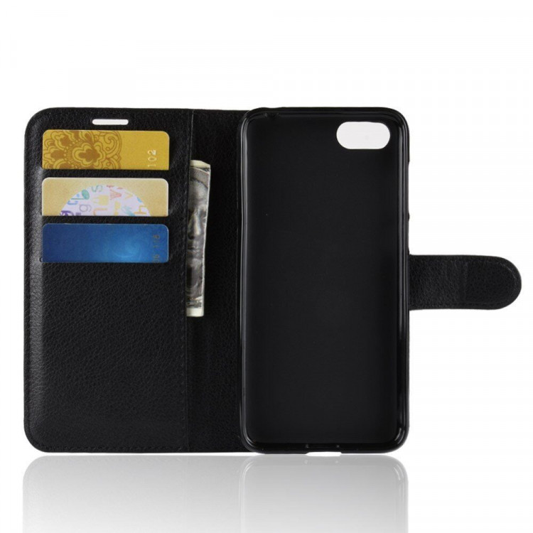 Чехол с визитницей для Huawei Y5 Prime (2018) / Y5 lite (2018) / Huawei Honor 7A (DUA-L22) Российская версия (черный)