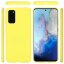 Силиконовый чехол Mobile Shell для Samsung Galaxy S20+ (Plus) (желтый)
