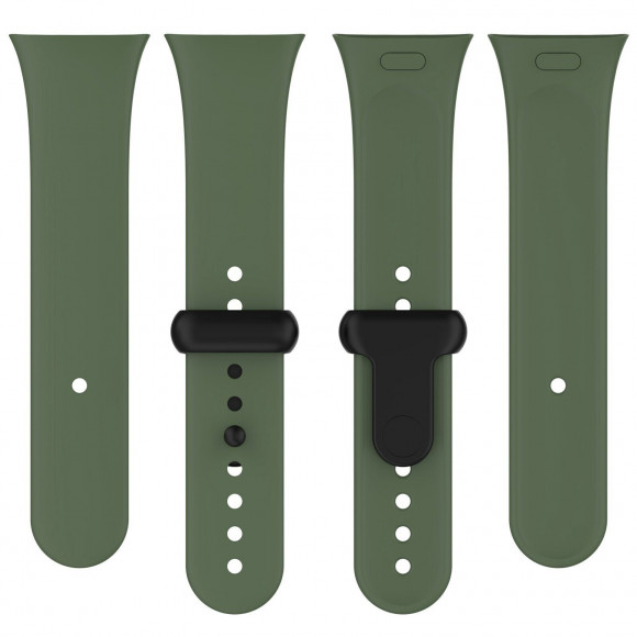 Силиконовый ремешок для Xiaomi Redmi Watch 3, Mi Watch Lite 3 (армейский зеленый)
