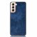 Кожаная накладка-чехол для Samsung Galaxy S21+ (Plus) (синий)