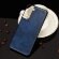 Кожаная накладка-чехол для Samsung Galaxy S21+ (Plus) (синий)