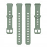 Силиконовый ремешок для Huawei Band 7 (серо-зеленый)