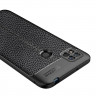 Чехол-накладка Litchi Grain для Xiaomi Redmi 10A (черный)