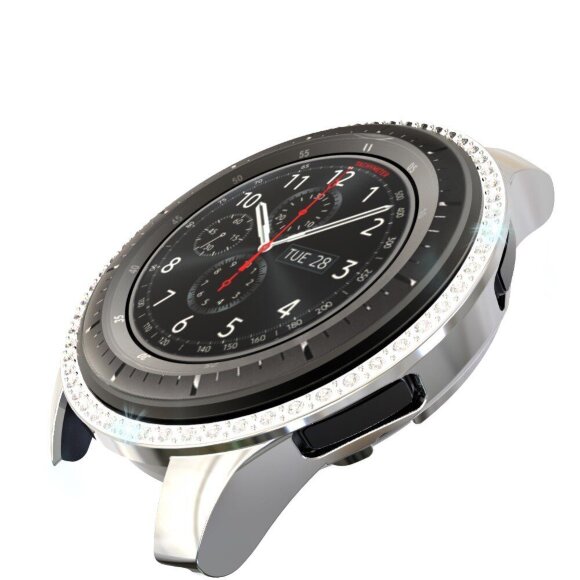 Декоративный бампер для Samsung Galaxy Watch 46мм (серебряный) Декоративный бампер для Samsung Galaxy Watch 46мм (серебряный)